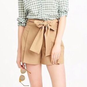 J.CREW Taylor high wasted wrap shorts